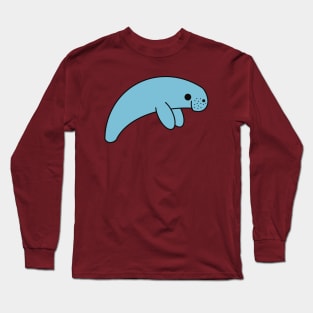 Cute Kawaii Manatee Long Sleeve T-Shirt